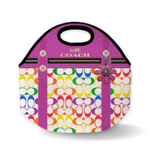 Load image into Gallery viewer, flowers luxury lunch totes