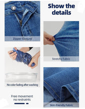 Load image into Gallery viewer, Distressed Denim Maxi Skirt