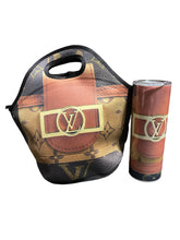 Load image into Gallery viewer, Lunch totes & Tumbler sets 2 ps
