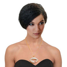 Cargar imagen en el visor de la galería, Collar de cadena con colgante de labios