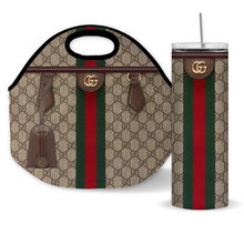 Load image into Gallery viewer, GG' LUXURY LUNCH AND TUMBLER TOTES SETS