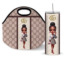 Load image into Gallery viewer, GG' LUXURY LUNCH AND TUMBLER TOTES SETS
