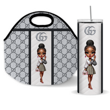Load image into Gallery viewer, GG' LUXURY LUNCH AND TUMBLER TOTES SETS