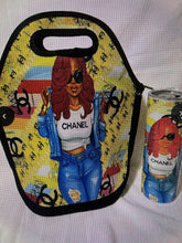 Load image into Gallery viewer, Lunch totes & Tumbler sets 2 ps