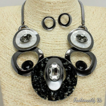 Load image into Gallery viewer, 5 Rings Necklace set