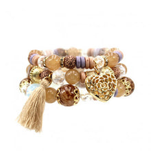 Load image into Gallery viewer, Stretch Beaded Charm Bracelet