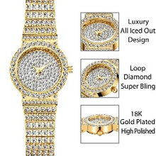 Load image into Gallery viewer, Iced Out Baguette Watch