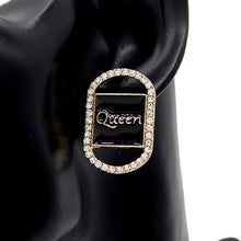 Cargar imagen en el visor de la galería, Pendientes de reina negra