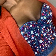 Load image into Gallery viewer, Dazzle Me Bustier Top