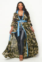 Load image into Gallery viewer, Camouflage Chiffon Dress