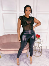 Cargar imagen en el visor de la galería, Pantalones de cuero sintético Rockstar