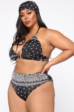 Cargar imagen en el visor de la galería, Conjunto de bikini con estampado radical