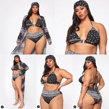 Cargar imagen en el visor de la galería, Conjunto de bikini con estampado radical