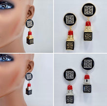 Load image into Gallery viewer, Greek Pattern Lipstick Earring’s