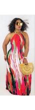 Cargar imagen en el visor de la galería, Vestido largo con efecto cascada