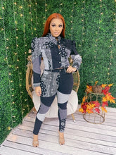 Load image into Gallery viewer, Patchwork Denim Set