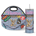 love vide lunch totes and tumblers sets
