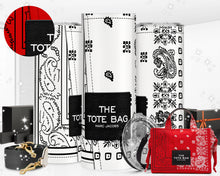 Load image into Gallery viewer, The Tote Bag bandana luxury tumbler
