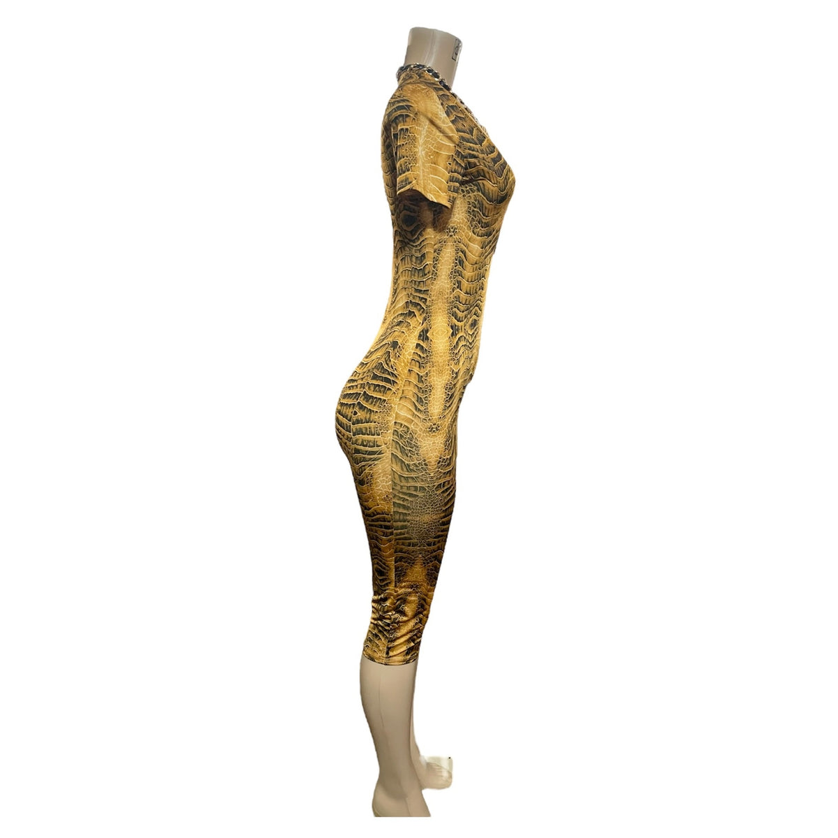 Golden Print Midi