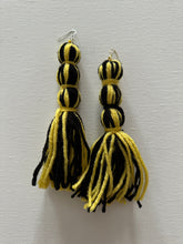 Load image into Gallery viewer, Yarn Tassel Rhinestone Earrings
