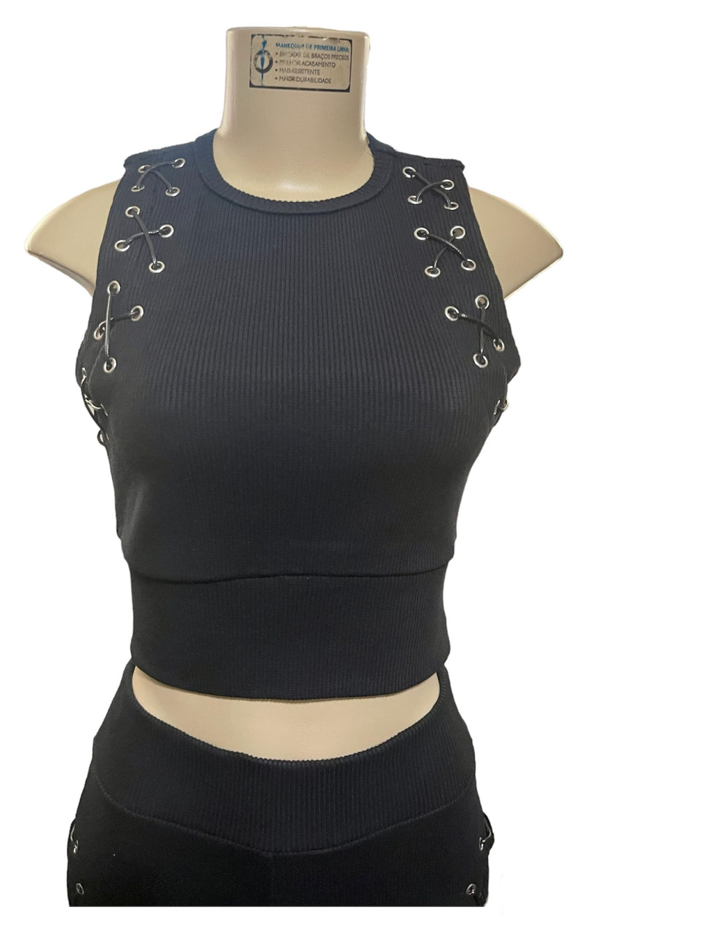 Lace Up Boned Pant Set