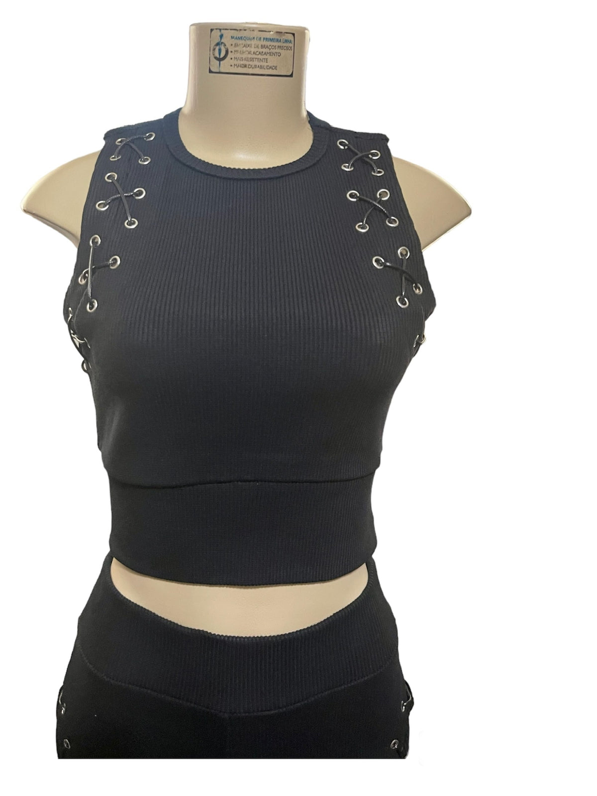 Lace Up Boned Pant Set