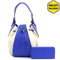 Colorblock Drawstring Handbag