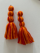 Load image into Gallery viewer, Yarn Tassel Rhinestone Earrings
