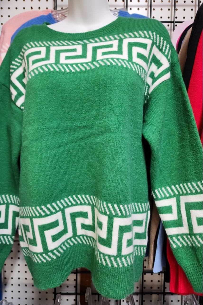 Monogram Knit Sweater