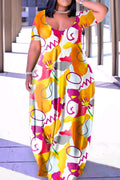 Vestido de jardín con flores