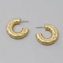 Load image into Gallery viewer, Open Mini Hoop earrings
