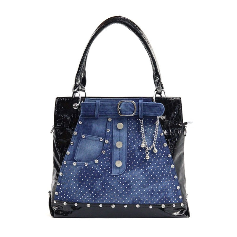 Baddie Denim Tote Bag
