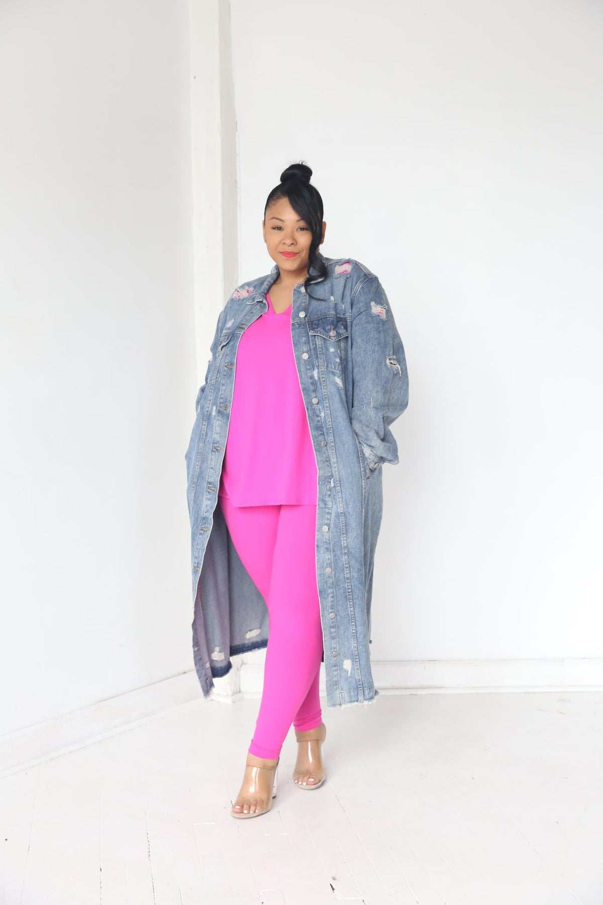 Classic Long Denim Jacket