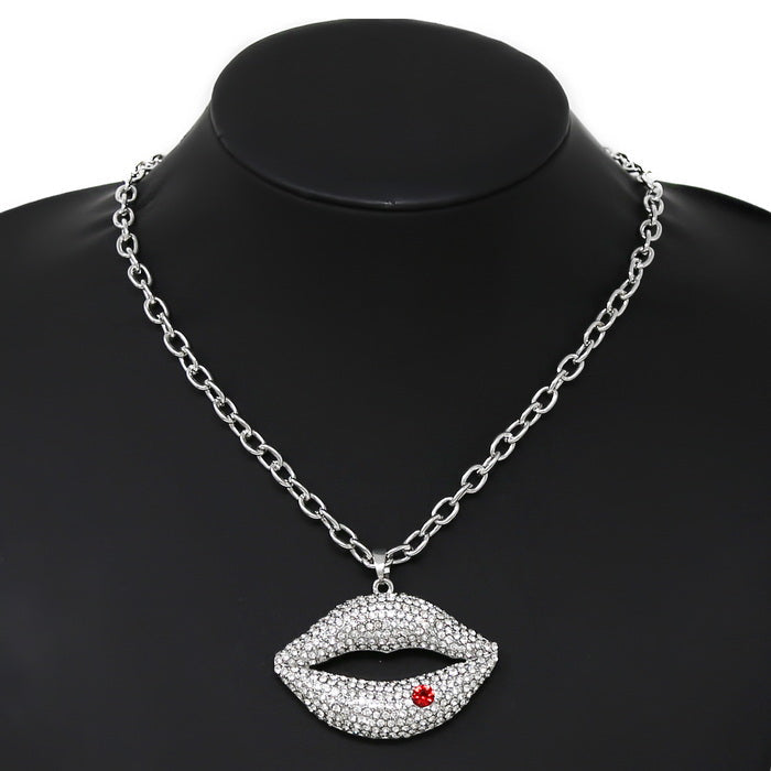Lips Pendant Chain Necklace