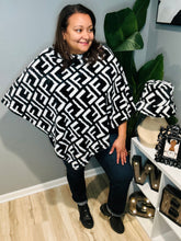 Load image into Gallery viewer, Fancy Monogram Poncho
