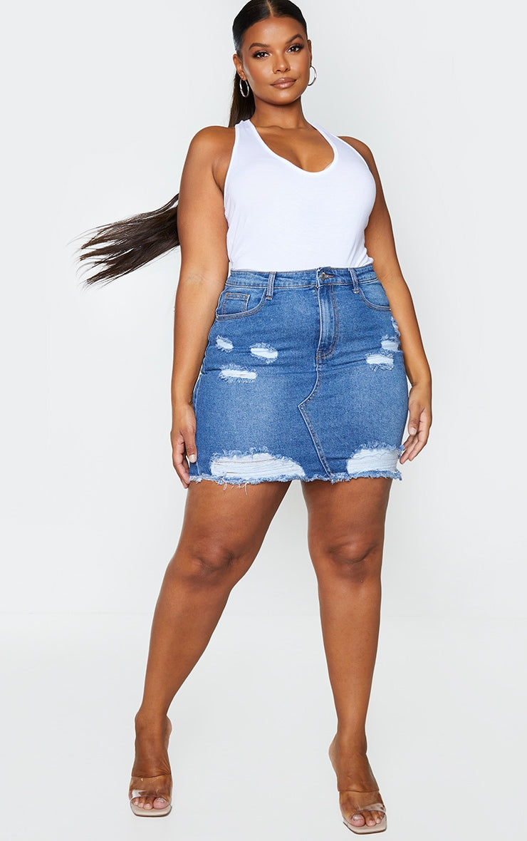 Bodega Denim Skirt