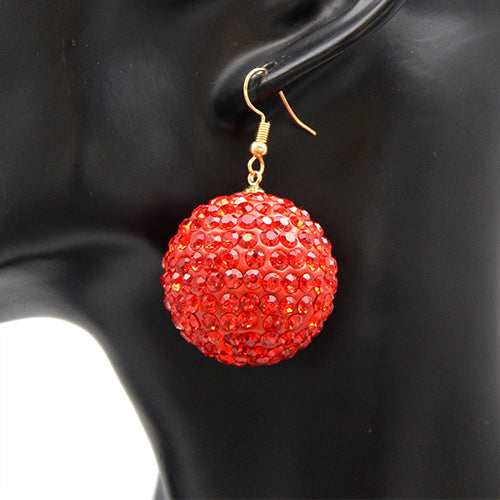 Rhinestone Globe Earrings