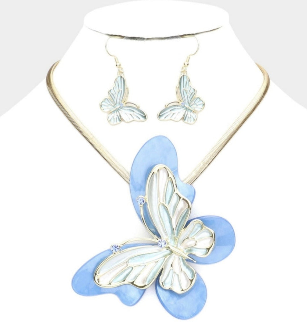 Butterfly Necklace Set