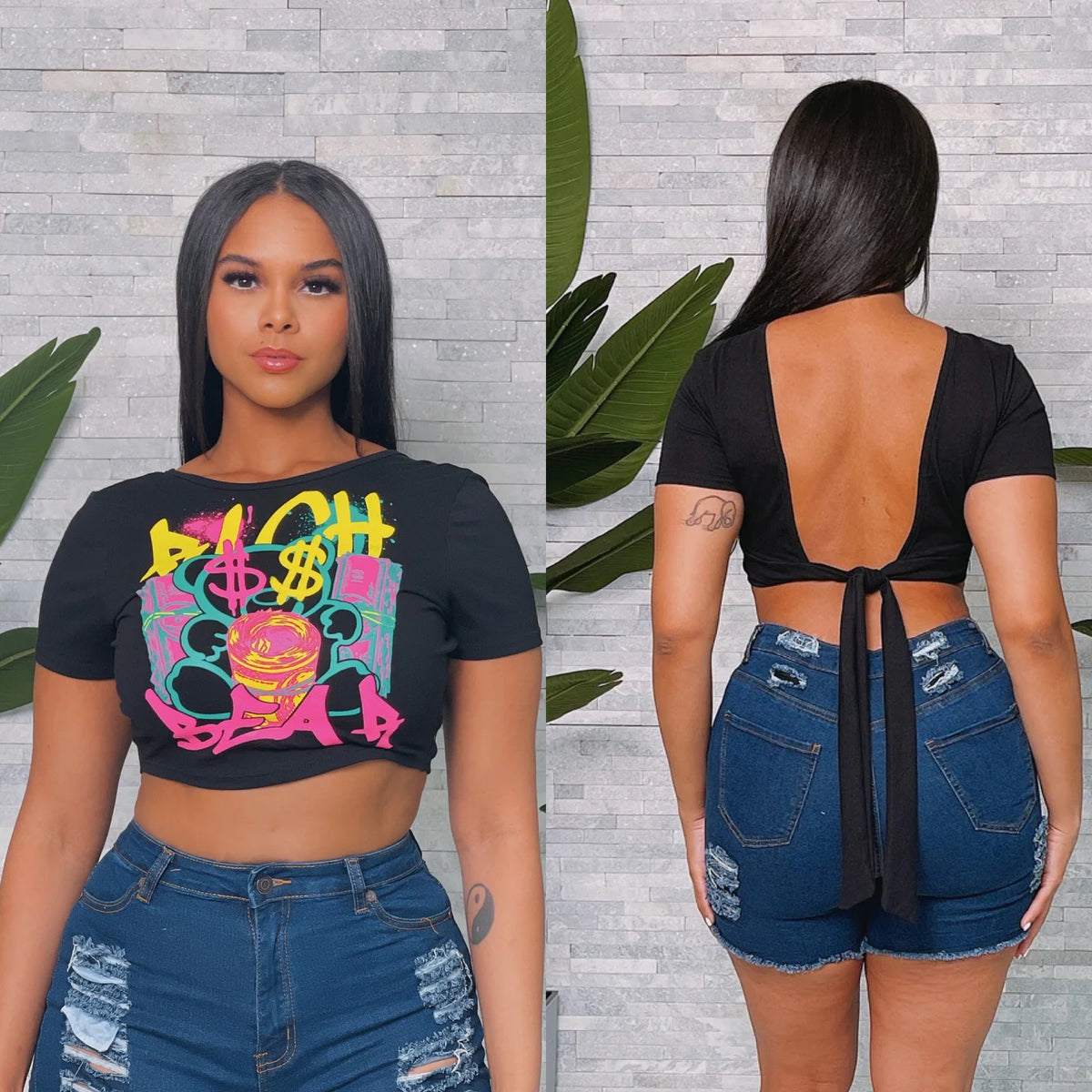 Rich Bear Crop Top