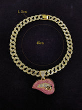 Load image into Gallery viewer, Bling Lip Necklace
