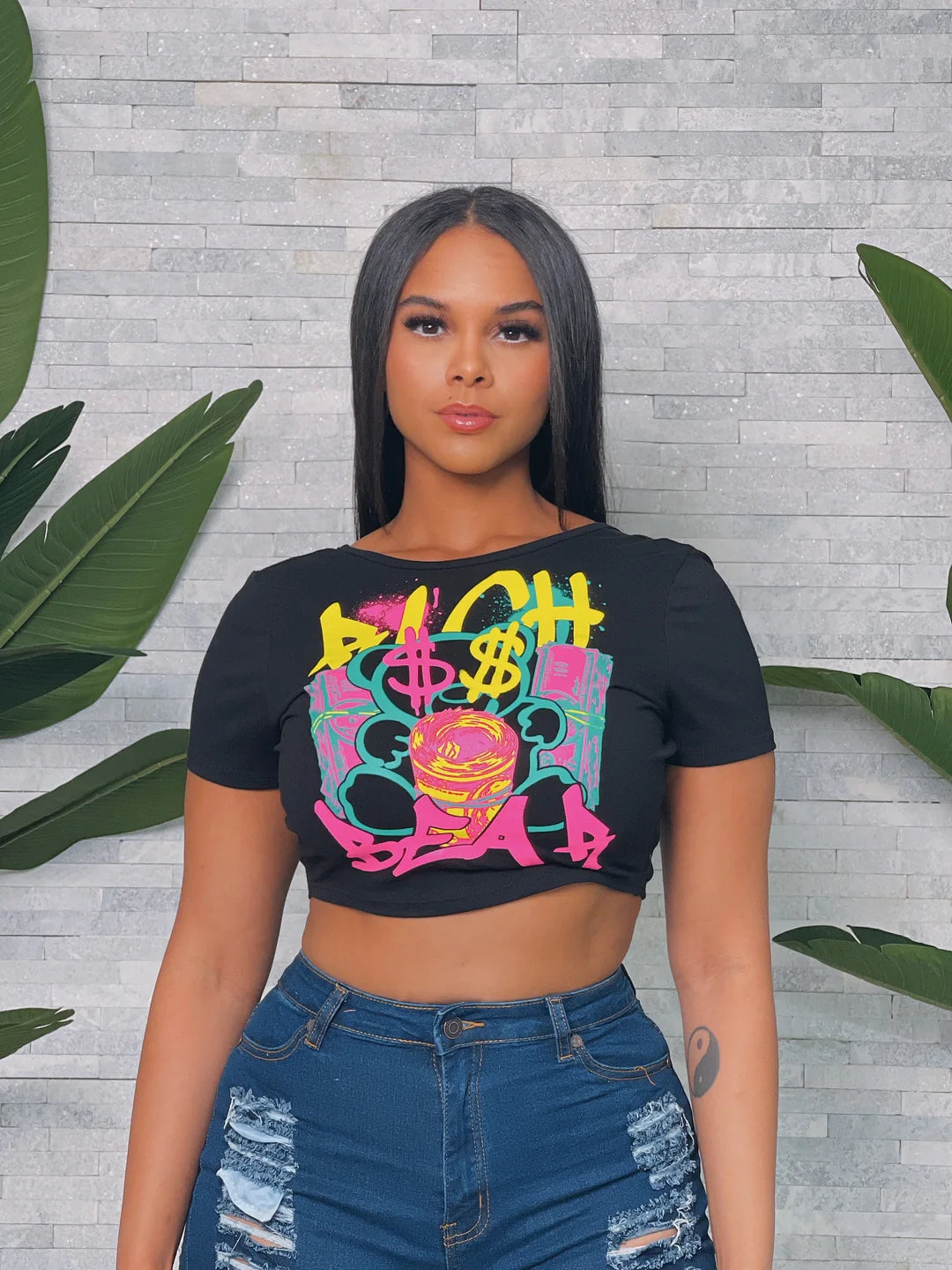 Rich Bear Crop Top