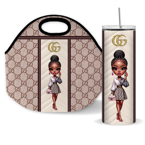 GG' LUXURY LUNCH AND TUMBLER TOTES SETS