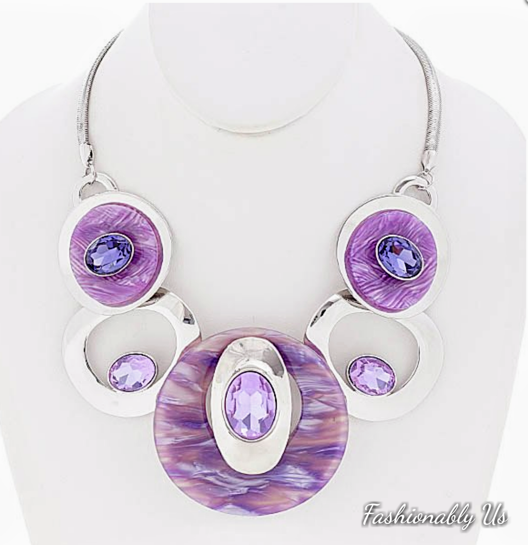 Juego de collar de 5 anillos