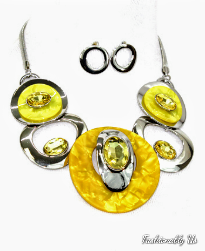 Juego de collar de 5 anillos