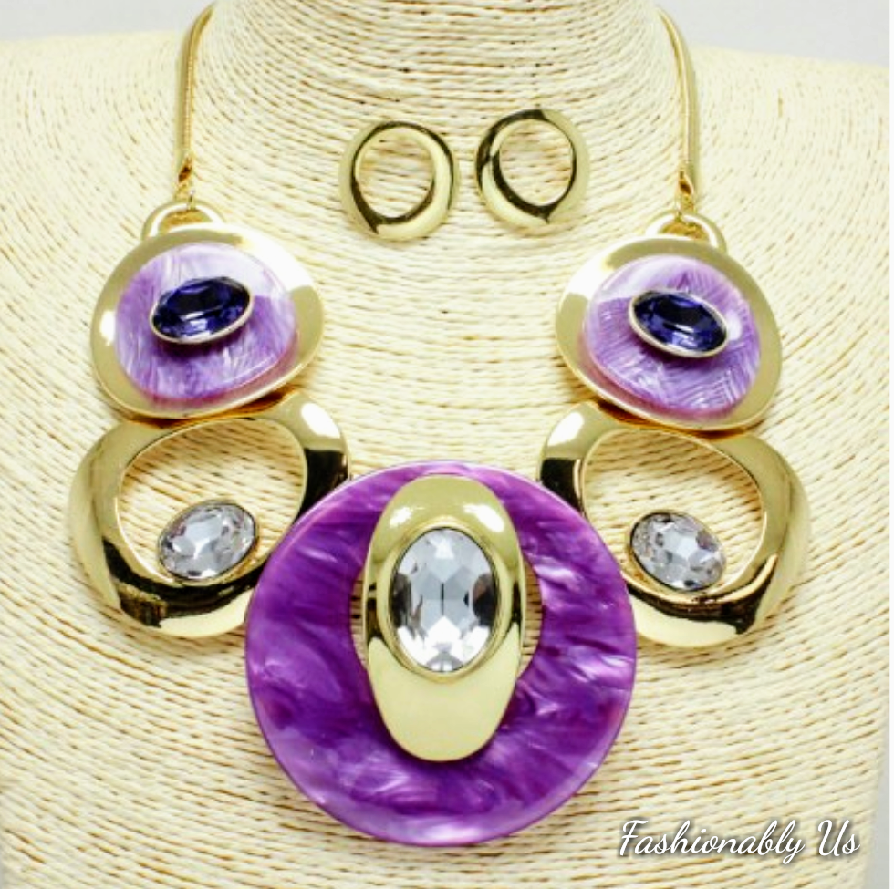 Juego de collar de 5 anillos