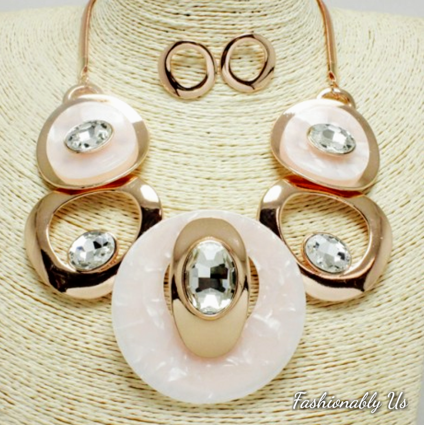 Juego de collar de 5 anillos