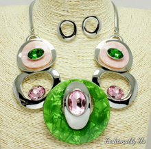 Load image into Gallery viewer, 5 Rings Necklace set
