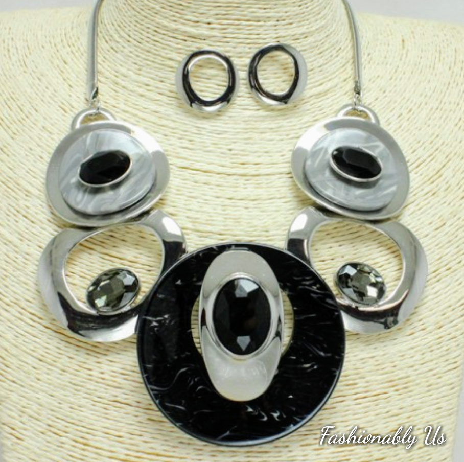 Juego de collar de 5 anillos