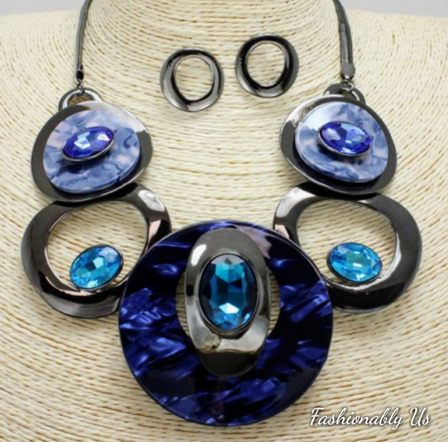 Juego de collar de 5 anillos