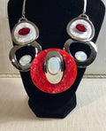 5 Rings Necklace set